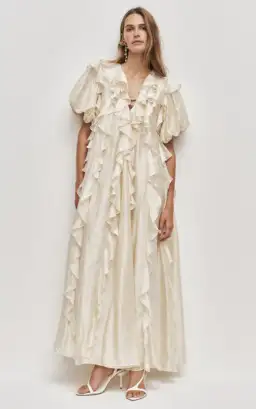 AJE Voyager Maxi Dress Coconut cream Size 10 for rent on The Volte - image 2