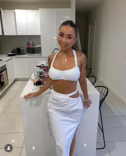 Natalie Rolt Nonny Crop and Addison Skirt in White for rent on The Volte - image 1