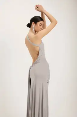 Ance Gria Gaia Gown Silver Grey - size XS for rent on The Volte - image 6
