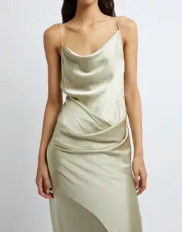 Christopher Esber Verdant Falls Draped Dress - size 6  for rent on The Volte - image 2