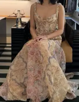 Zimmermann The Rebellion Corded Maxi Dress in Spliced Floral Size 0/Au 8  for rent on The Volte - image 2