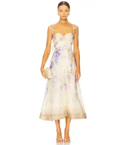 Zimmermann Dawning Picnic Dress Lilac Floral Size 3 / AU 14 for rent on The Volte - image 1