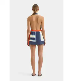 Sir The Label Dazed Wrap Halter Mini Dress Studio Print Size 0 / AU 6 for rent on The Volte - image 2