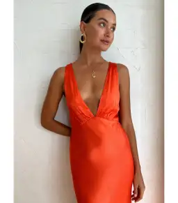 Shona Joy Midi Dress in Hibiscus for rent on The Volte - image 2