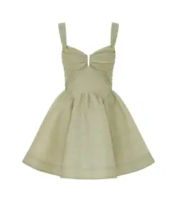 Zimmermann Rebellion Drape Mini Dress Palm Size 0 / AU 8 for rent on The Volte - image 1