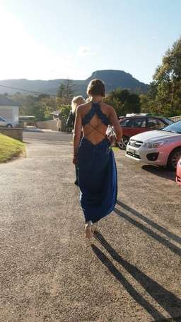 Sherri Hill Gown Royal Blue Size 8 for rent on The Volte - image 2