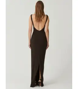 Effie Kats Verona Maxi Gown Coffee Brown Size M / AU 10 for rent on The Volte - image 3