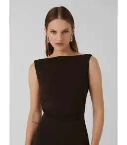 Effie Kats Verona Maxi Gown Coffee Brown Size M / AU 10 for rent on The Volte - image 2