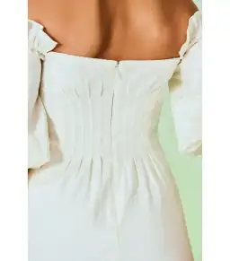 Cult Gaia Ida Midi Dress White Size AU 12 for rent on The Volte - image 4