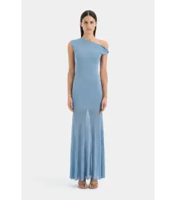 Sir the Label Indigo Twist Maxi Dress in Blue Size 4 / AU 14 for rent on The Volte - image 1