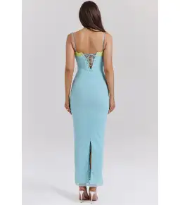House of CB Aiza Maxi Dress Ocean Blue Size S / AU 8  for rent on The Volte - image 4