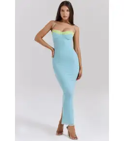 House of CB Aiza Maxi Dress Ocean Blue Size S / AU 8  for rent on The Volte - image 1