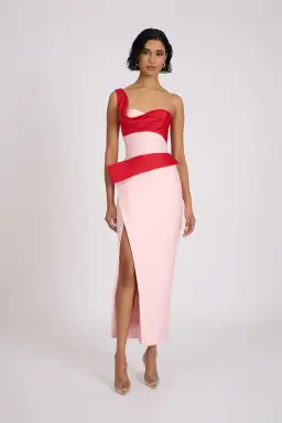 Eliya The Label Cartia Midi Dress Pink Size XL / AU 14  for rent on The Volte - image 1