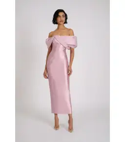 Eliya The Label Annika Midi Dress Mauve Size AU 8 for rent on The Volte - image 1