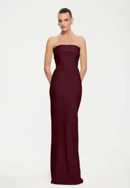 EFFIE KATS Monroe Gown Wine Size 10 (M) for rent on The Volte - image 1