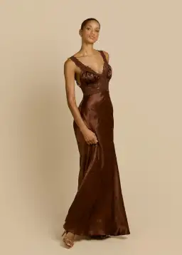 Arcina Ori Eveline Dress Cacao Size 6 for rent on The Volte - image 2