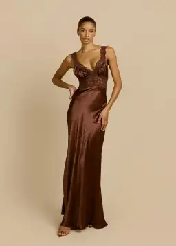 Arcina Ori Eveline Dress Cacao Size 6 for rent on The Volte - image 1