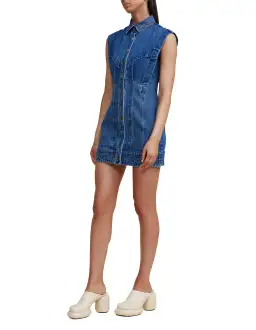 Acler - Taren Denim Mini Dress for rent on The Volte - image 4
