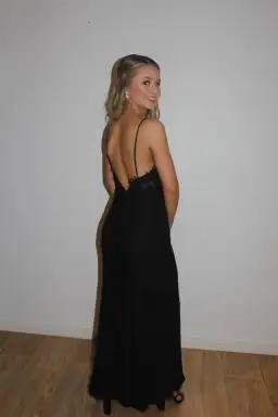 Fame and Partners Black Lace Dress for rent on The Volte - image 2