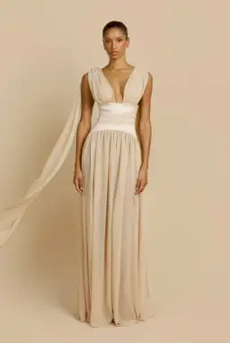Arcina Ori Ramona Dress Champagne XS for rent on The Volte - image 1