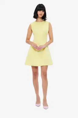 Leo Lin Chloe Sleeveless Dress in Yellow Sorbet for rent on The Volte - image 2