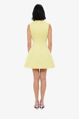 Leo Lin Chloe Sleeveless Dress in Yellow Sorbet for rent on The Volte - image 3