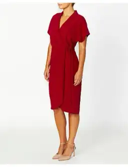 Anthea Crawford KATIA WRAP DRESS Red Size 18 for rent on The Volte - image 2