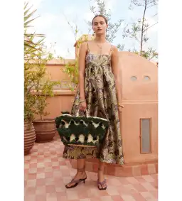 Alémais Citron Midi Dress Floral Size 10