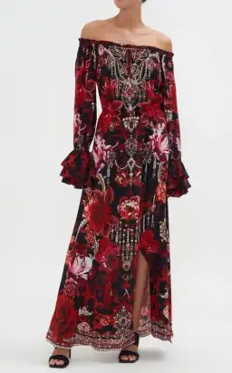 Camilla Drop Shoulder Split Dress Sisterhood Of The Rose Size S (10) for rent on The Volte - image 1