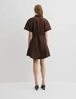 Country Road Asymmetric Hem Mini Dress Brown Size 12