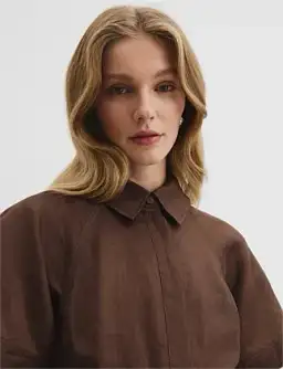 Country Road Asymmetric Hem Mini Dress Brown Size 12