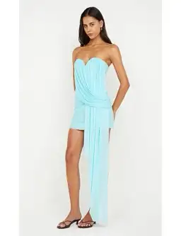 Bec Bridge DANKA STRAPLESS MINI DRESS Blue Size 10