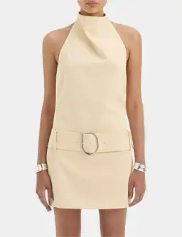 Sir The Label Sabina Belted Mini Dress Butter Size 8