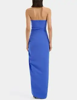 Sir The Label Sol Strapless Gown Cobalt Size 2
