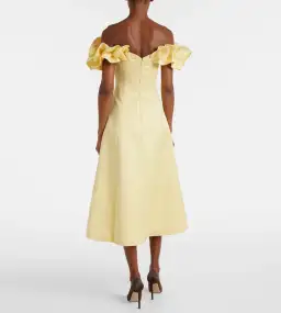 Leo Lin yellow Annie midi dress - Size 14 for rent on The Volte - image 2