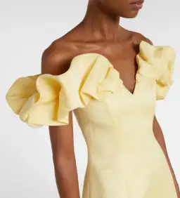 Leo Lin yellow Annie midi dress - Size 14 for rent on The Volte - image 0