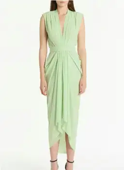 Carla Zampatti Peridot Waterfall Dress Size 10 for rent on The Volte - image 1
