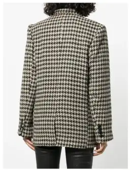 ANINE BING Kaia houndstooth double-breasted blazer for rent on The Volte - image 4