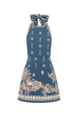 Alemais Acacia Mini Dress Blue Size 8 for rent on The Volte - image 0