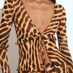 RAT & BOA RENO BLOUSE & LUMA SKIRT LEOPARD Size XS AU 6 for rent on The Volte - image 4