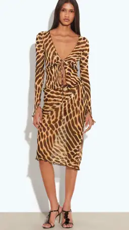 RAT & BOA RENO BLOUSE & LUMA SKIRT LEOPARD Size XS AU 6 for rent on The Volte - image 6