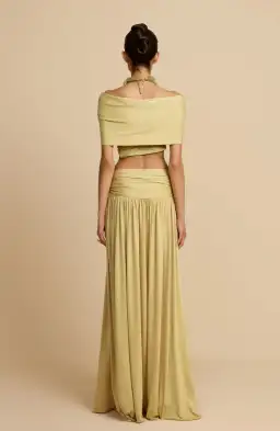Arcina Ori Alessia Top & Maxi Skirt Set in Sand AU 6 for rent on The Volte - image 5