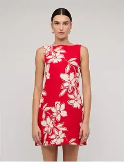 Staple The Label ELARA MINI DRESS Red Size 16