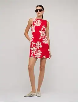 Staple The Label ELARA MINI DRESS Red Size 16