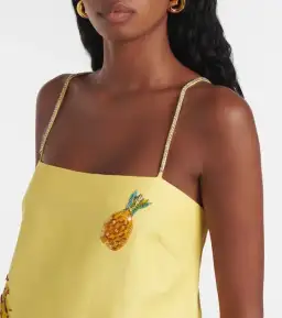 ALEMAIS Diamond Dancer Midi Dress Yellow 10 for rent on The Volte - image 3
