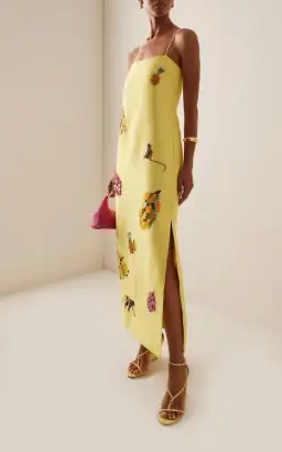 ALEMAIS Diamond Dancer Midi Dress Yellow 10 for rent on The Volte - image 8