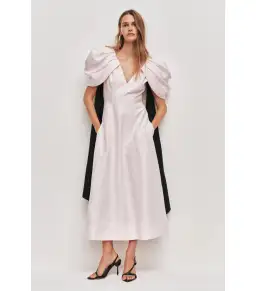 Aje Bisou Midi Dress Pastel pink Size 8 for rent on The Volte - image 1