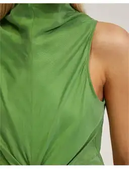 Oxford CAMILLA CUPRO BLEND DRESS Apple Size 12 for rent on The Volte - image 5