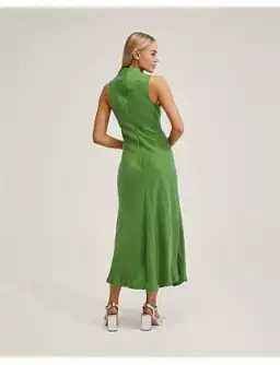 Oxford CAMILLA CUPRO BLEND DRESS Apple Size 12 for rent on The Volte - image 3