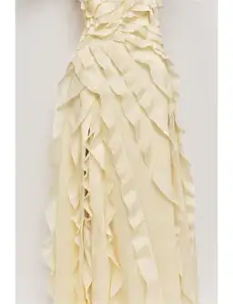 Aje Allairie Gown Butter Yellow Size 10